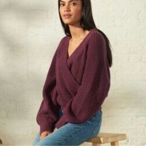 Weekend Wrap Sweater - BAYBERRY / S